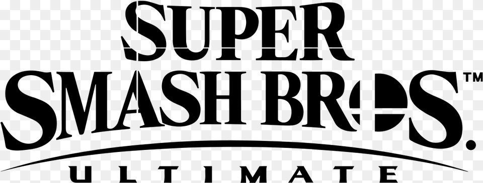 Super Smash Bros Ultimate Logo, Gray Free Png