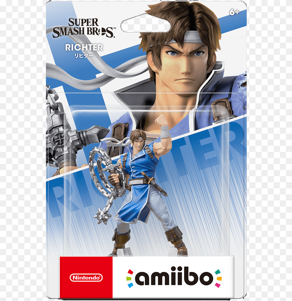 Super Smash Bros Ultimate Richter Amiibo, Publication, Book, Comics, Person Png