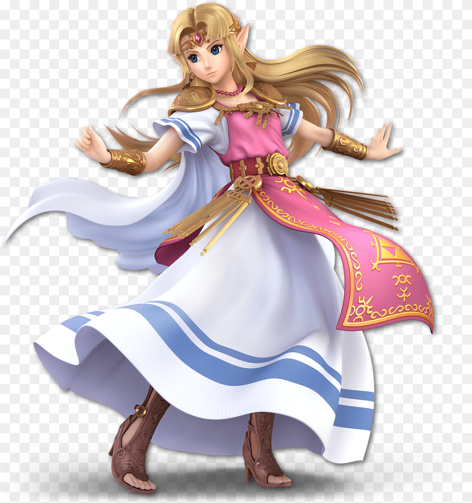 Super Smash Bros Ultimate Zelda, Adult, Book, Comics, Female Free Png Download