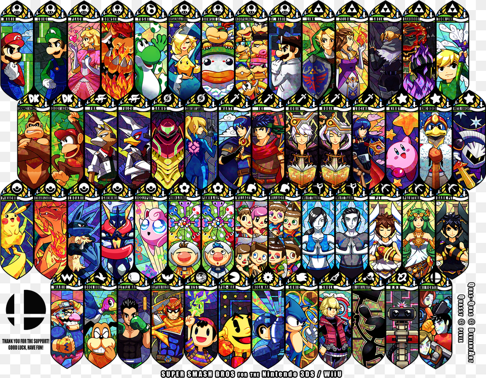 Super Smash Brothers Video Games Nintendo Wallpaper Smash Bros Characters Art, Book, Collage, Comics, Publication Free Transparent Png