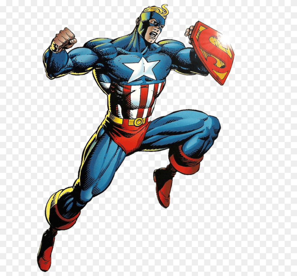 Super Soldier Iron Man Captain America Fusion, Book, Publication, Comics, Adult Free Png