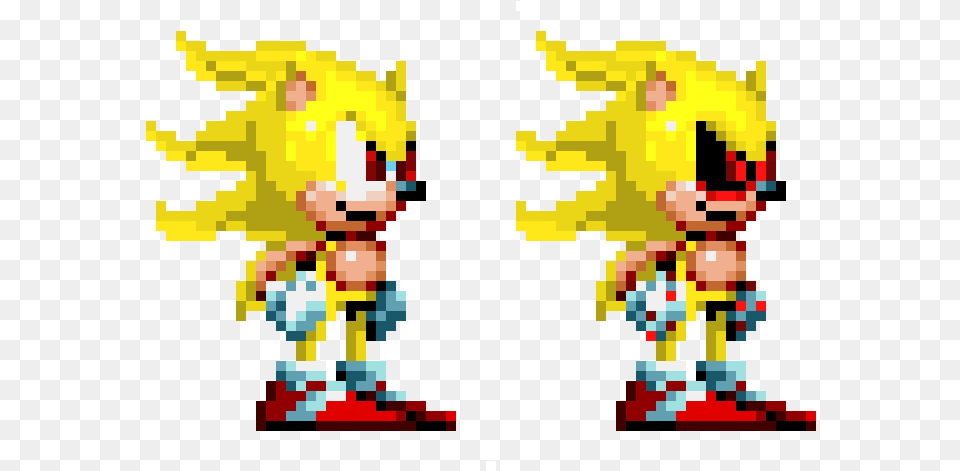 Super Sonic And Super Sonic Sonic 3 Mania Sprites, Person Free Png Download