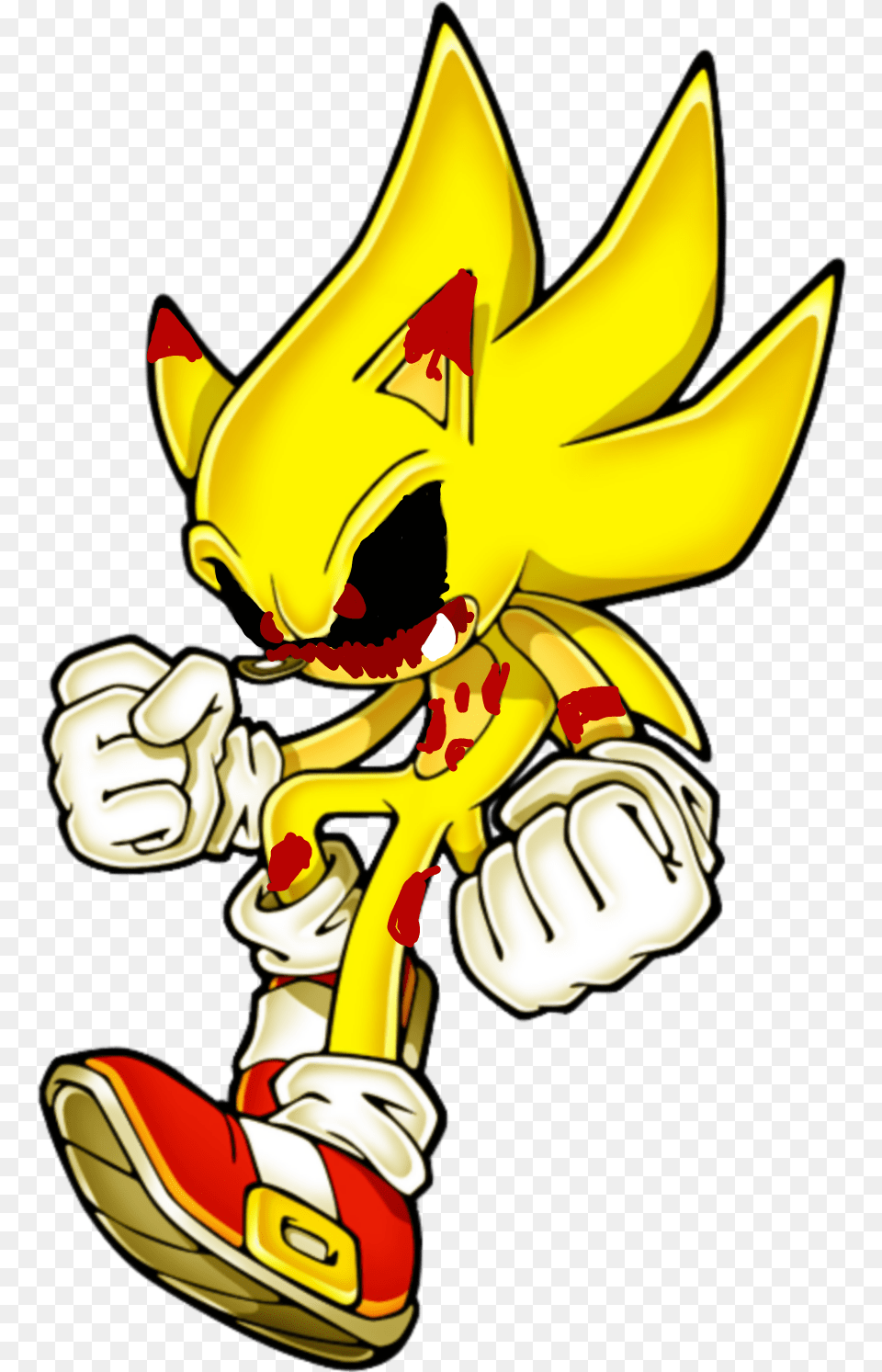 Super Sonic Exe Sticker By Foxgemrs Super Sonic Transparent, Baby, Person, Body Part, Hand Png Image