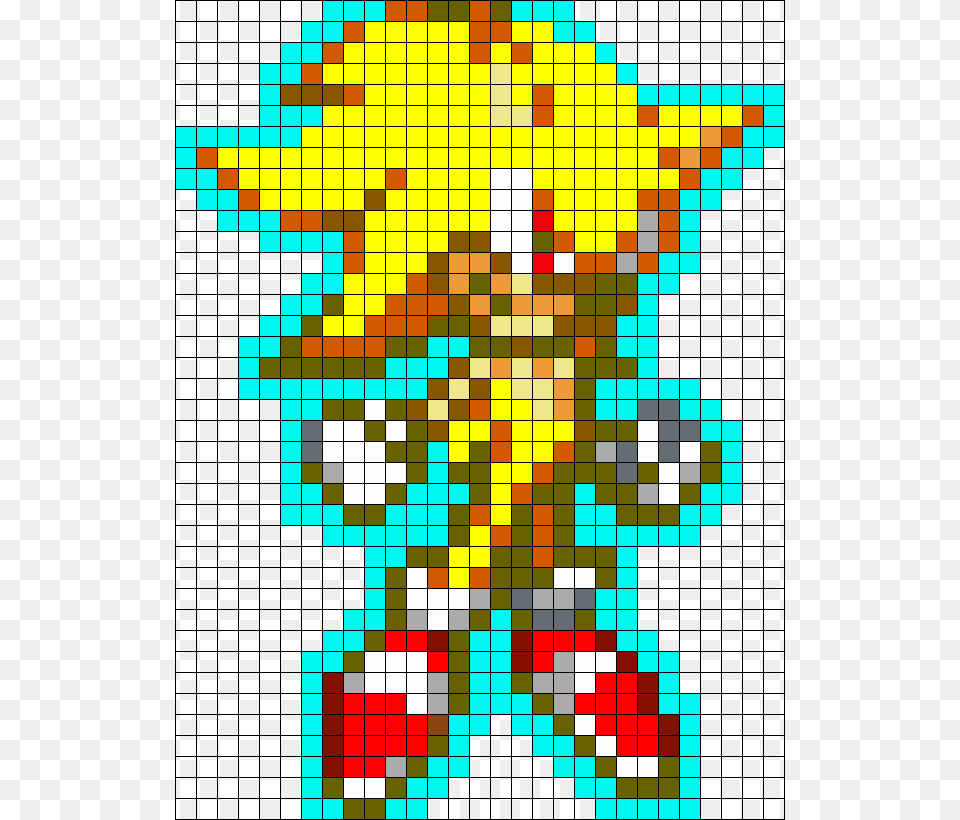 Super Sonic Perler Bead Pattern Bead Sprite Central City Brewing Co Ltd, Tile, Art, Graphics, Mosaic Png Image