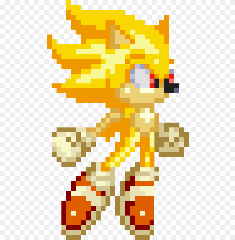 Super Sonic Sprite Gif Png Image