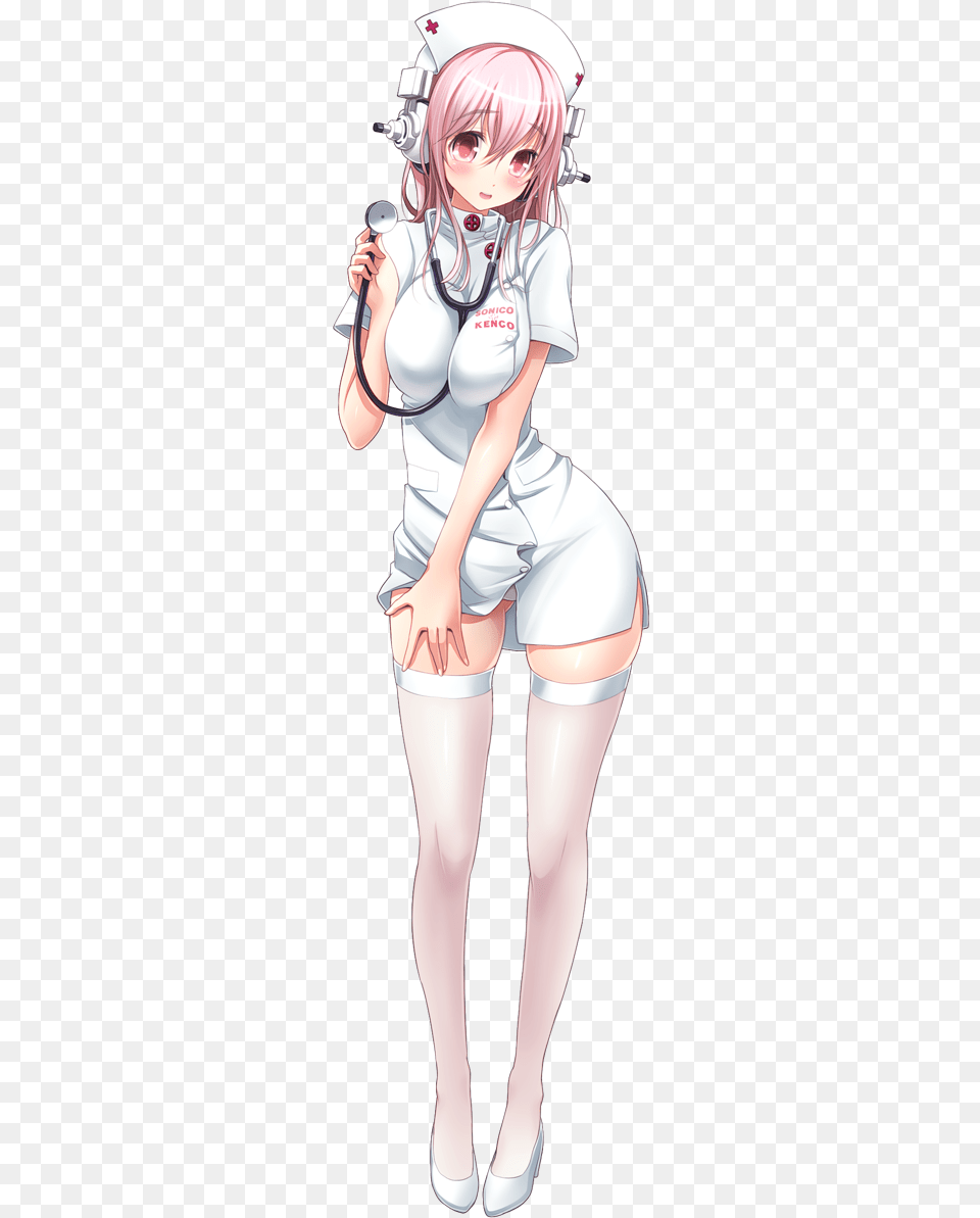 Super Sonico Sexy Nurse, Book, Comics, Publication, Manga Free Png