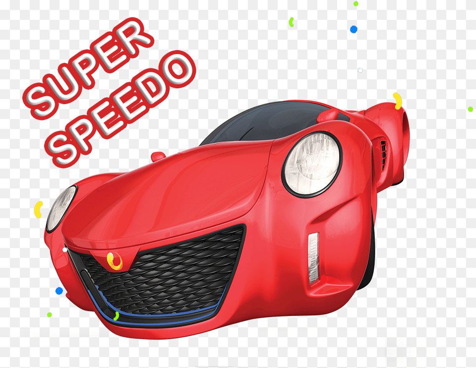 Super Speedo Is Not Just A Super Duper Car Kicko Super Speedo Car, Transportation, Vehicle, Sports Car, Headlight Free Png Download