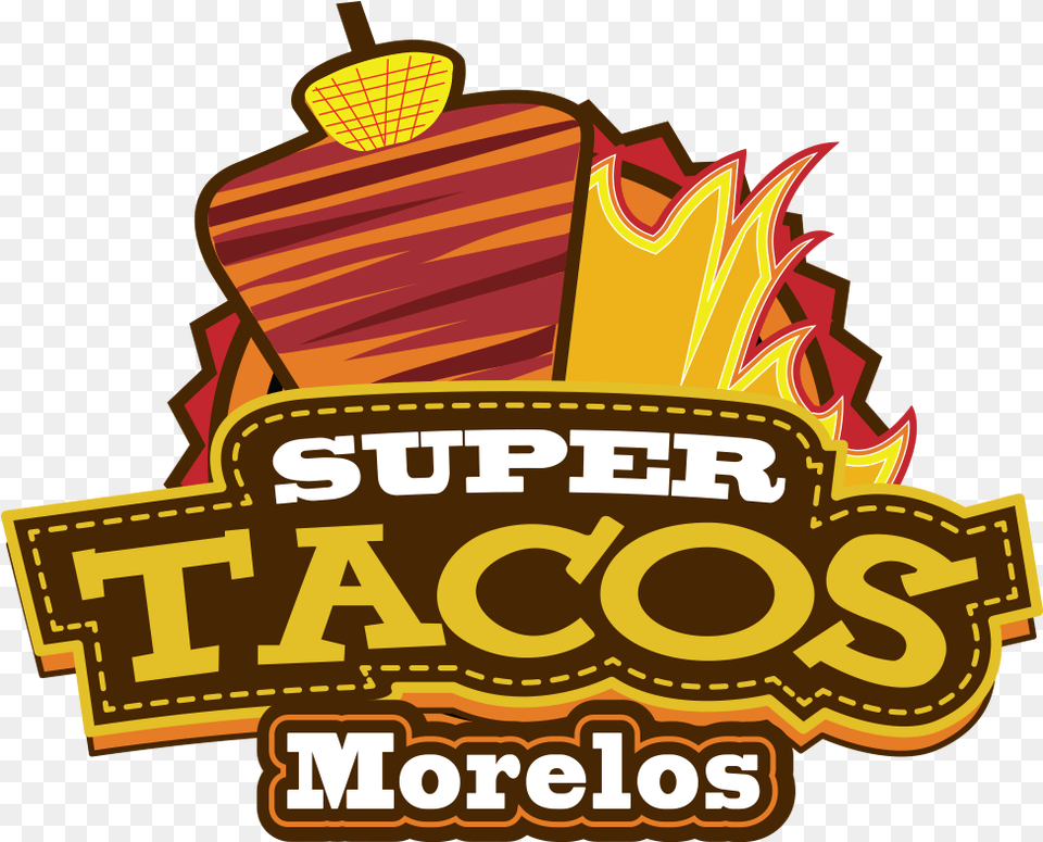 Super Tacos Morelos Logo Illustration, Advertisement, Poster, Bulldozer, Machine Free Transparent Png