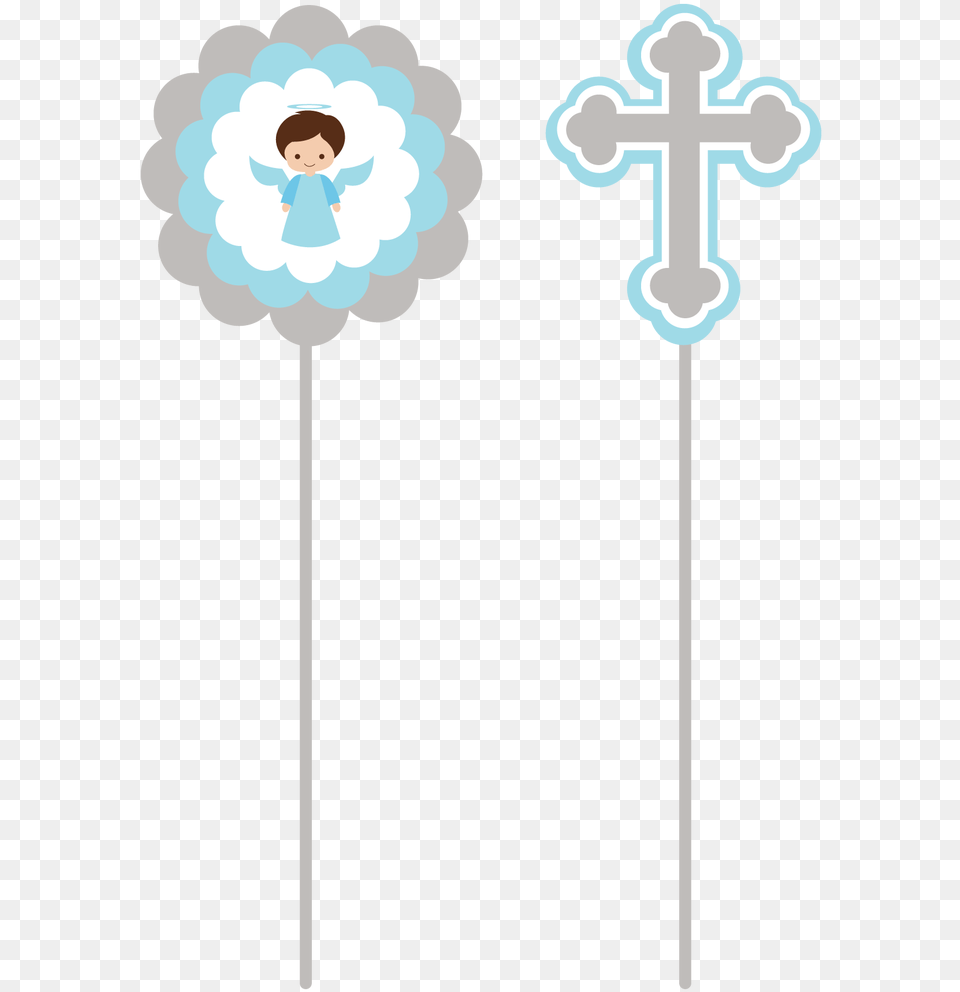 Super Topper Scrap Technique Bautizo Nino Floral Design, Cross, Symbol, Baby, Person Png