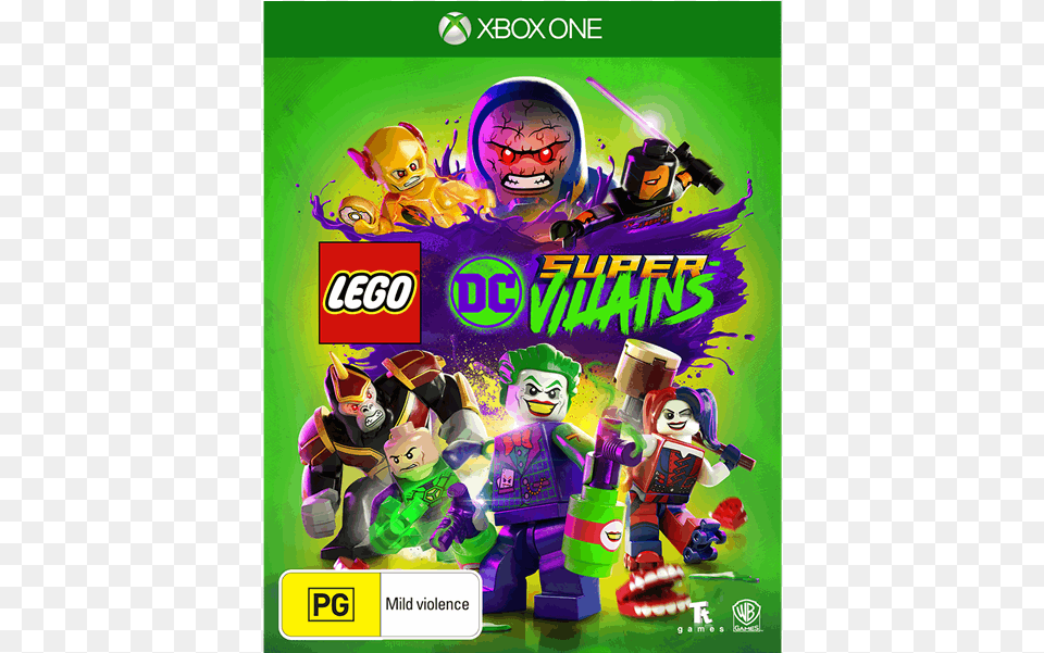 Super Villains Villainous Villain Smile Pretty Lego Dc Villains Xbox One, Advertisement, Baby, Person, Poster Free Transparent Png