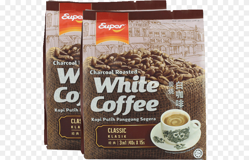 Super White Coffee Classic, Cup, Cocoa, Dessert, Food Png Image