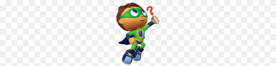 Super Why Holding Question Mark, Toy Png