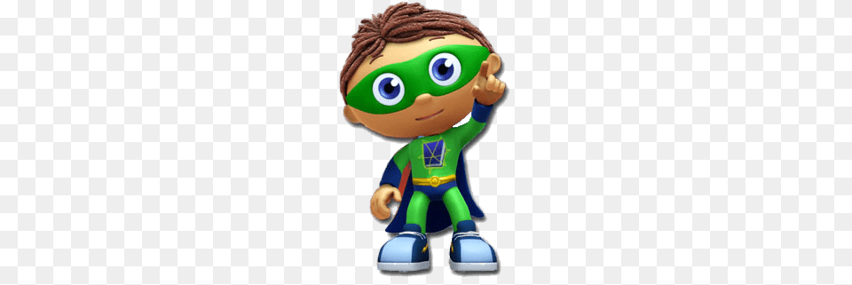 Super Why Holding Up Finger, Toy Png