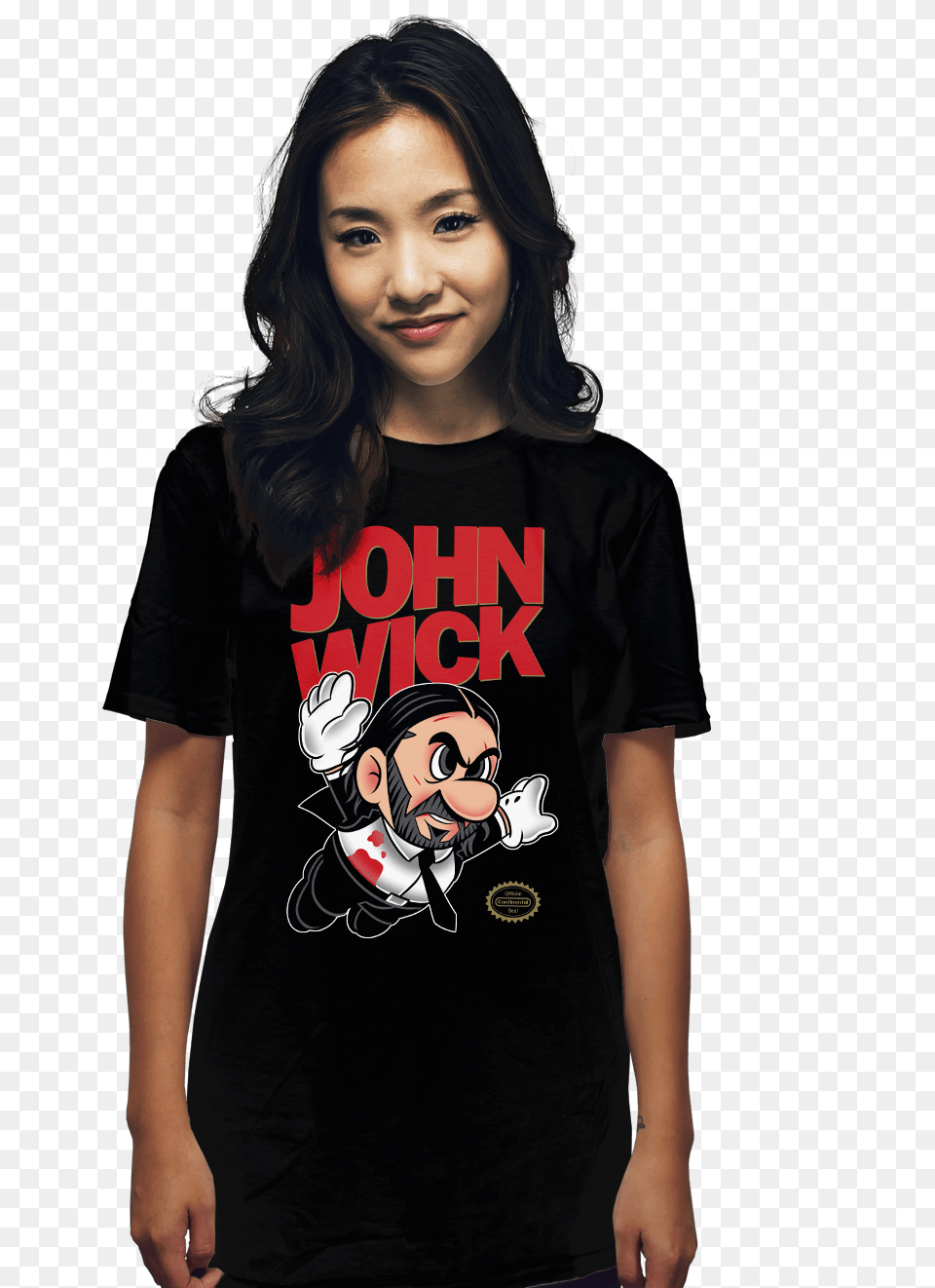 Super Wick The Worlds Favorite Shirt Shop Shirtpunch, T-shirt, Clothing, Adult, Person Free Transparent Png