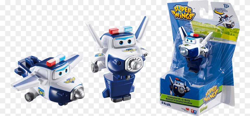 Super Wings Transforming Paul, Robot, Toy Free Png