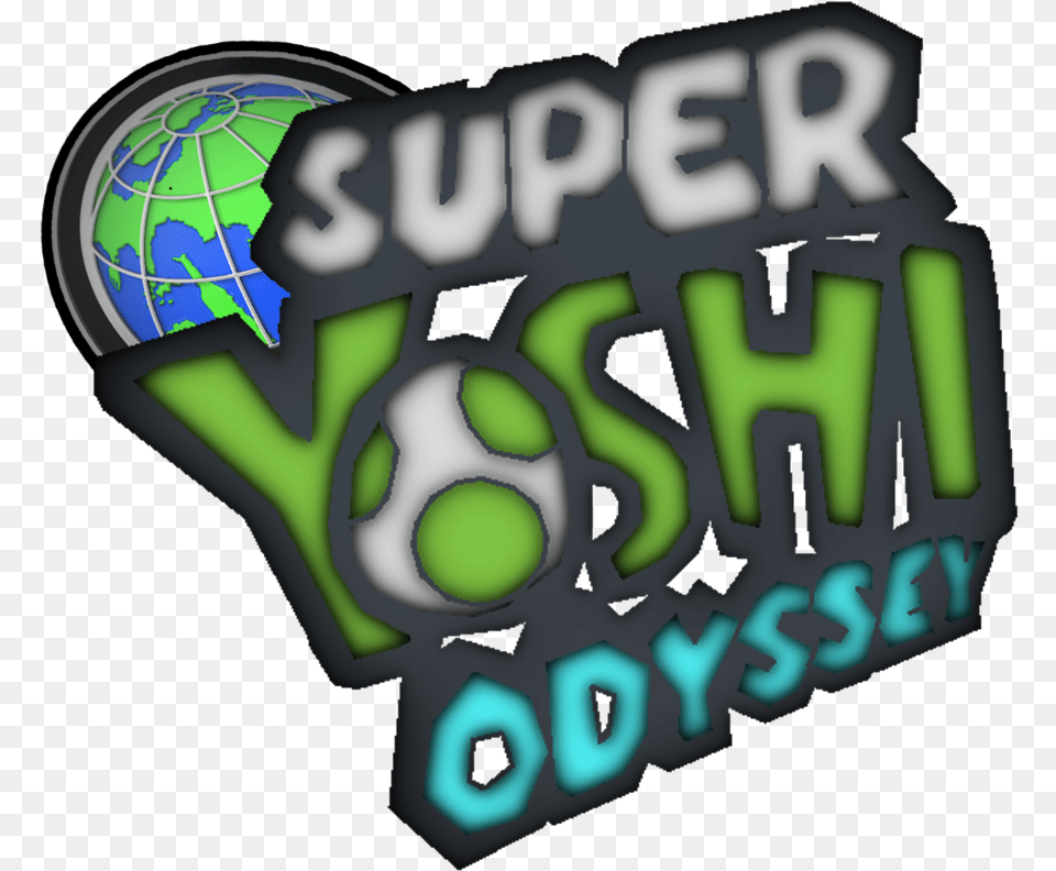 Super Yoshi Odyssey Logo, Sphere, Scoreboard, Text, Astronomy Png Image