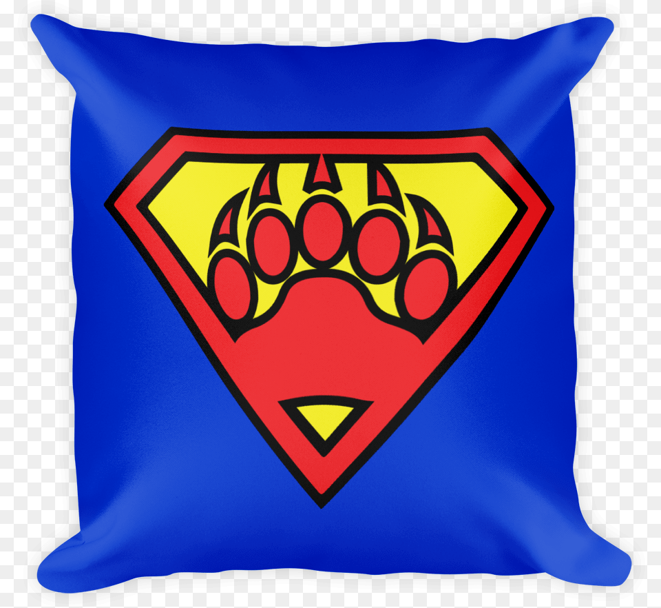 Superbear Pillow Swish Embassy Clipart Download Teacher Super Hero Clipart, Cushion, Flag, Home Decor Free Png