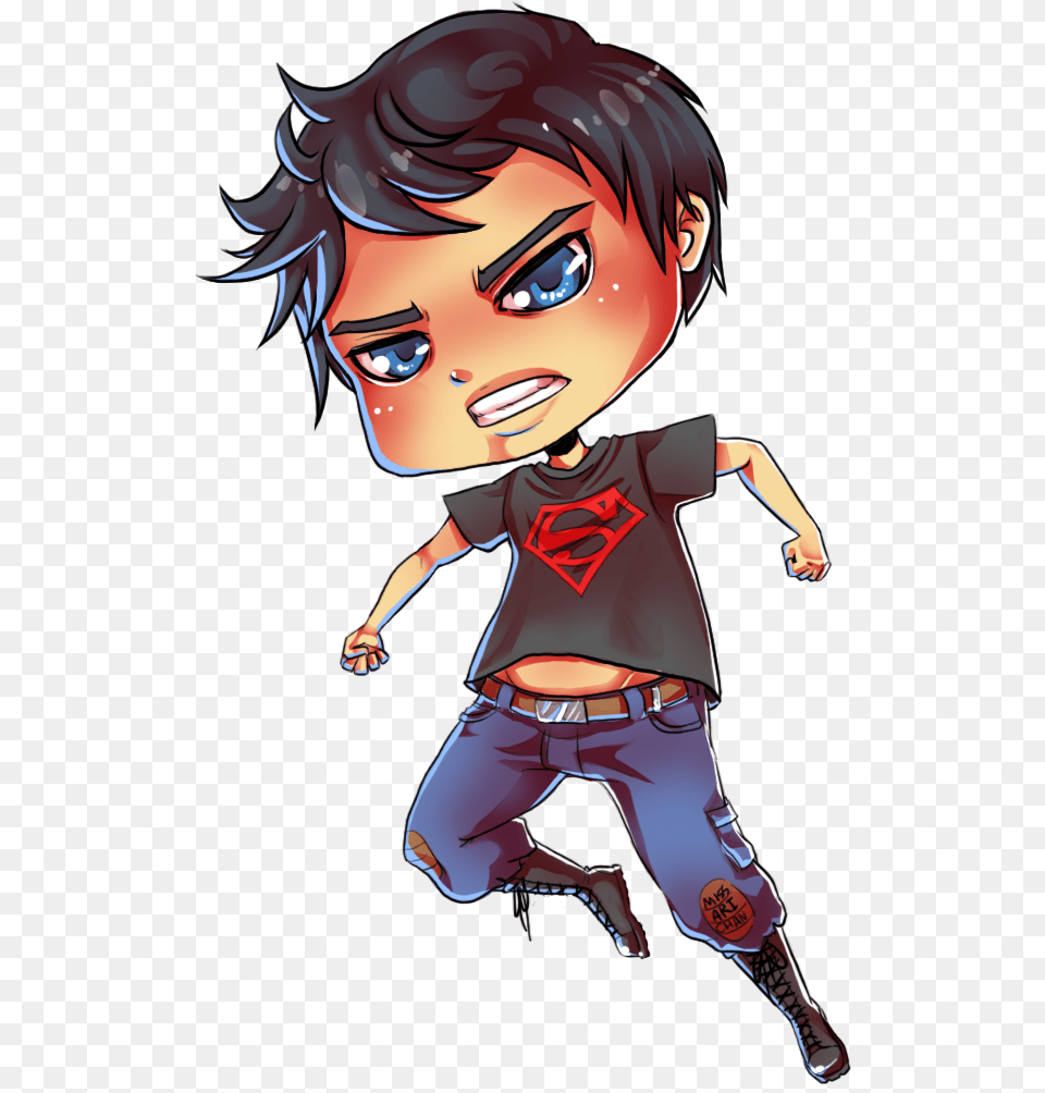 Superboy Chibi, Book, Comics, Publication, Baby Free Transparent Png