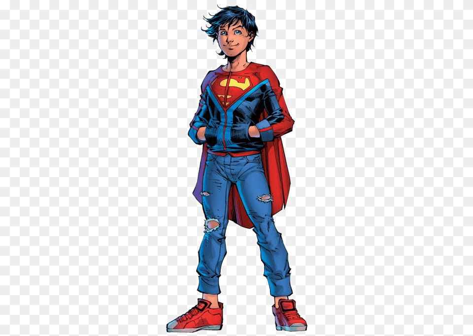 Superboy Image Super Sons Jim Lee, Book, Comics, Publication, Person Free Png Download