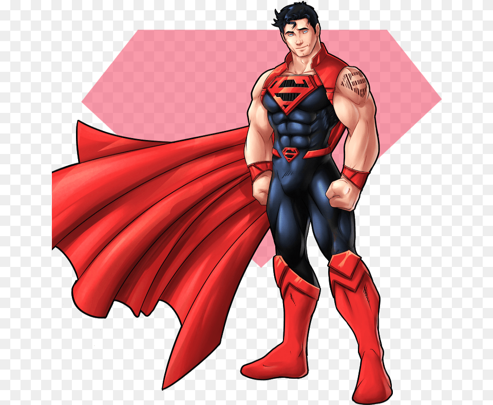 Superboy Muscle, Cape, Clothing, Adult, Book Free Png
