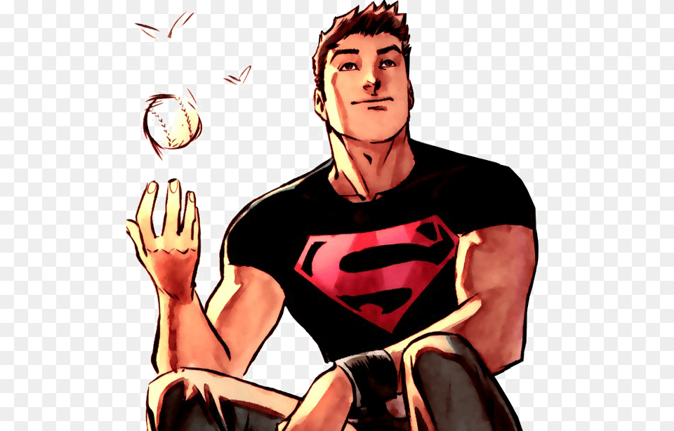 Superboy Transparent Images Super Boy, Publication, Person, Book, People Png Image