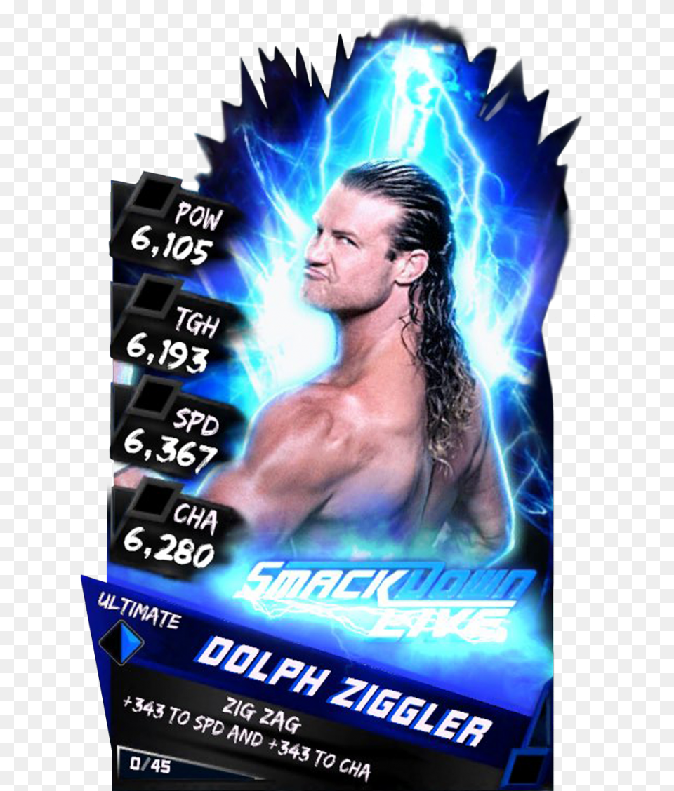 Supercard Dolphziggler R10 Summerslam Mitb Supercard, Poster, Advertisement, Person, Man Free Png