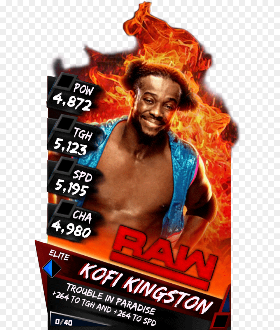 Supercard Kofikingston S3 Elite Raw Wwe Supercard Ultimate Cards, Advertisement, Poster, Adult, Female Png