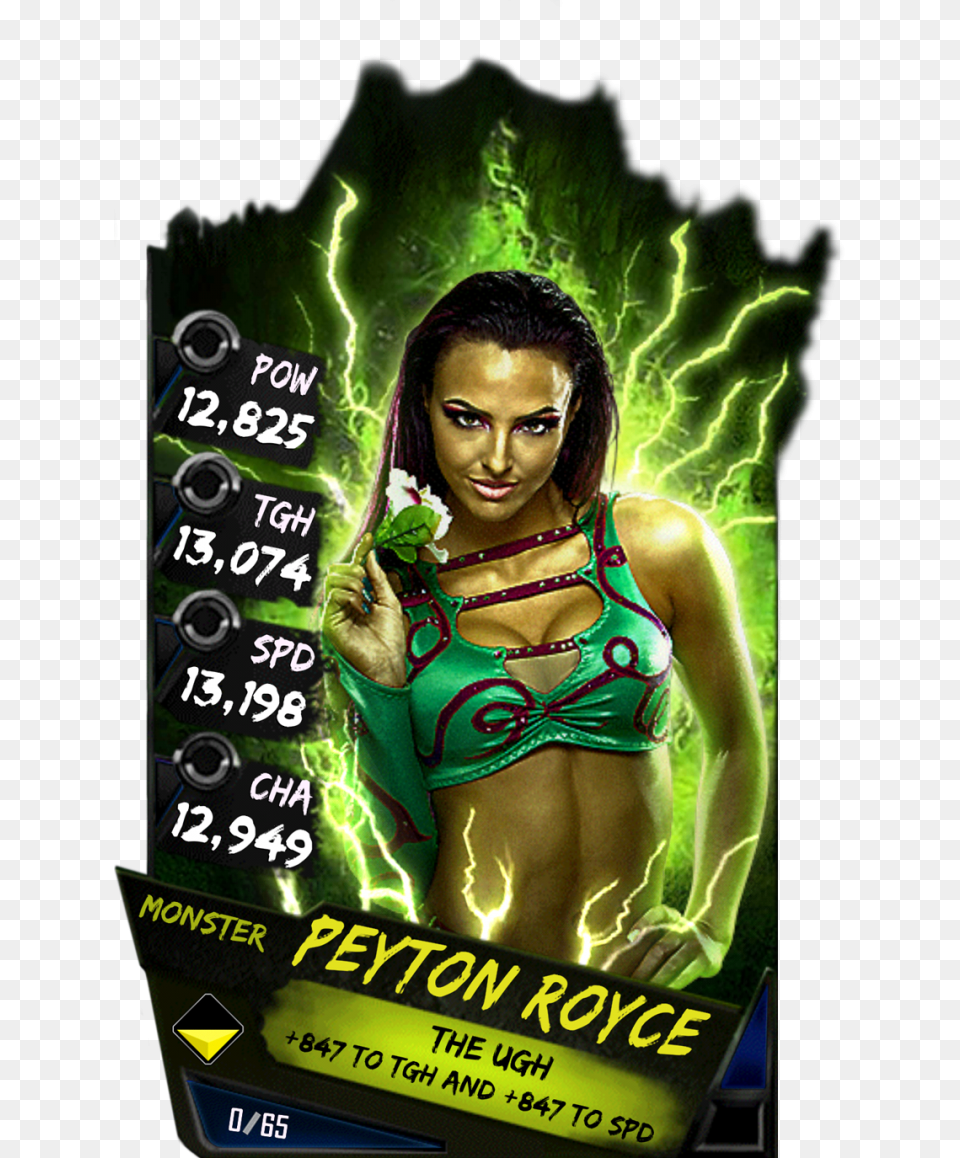 Supercard Peytonroyce S4 16 Beast Wwe Supercard Monster Cards, Advertisement, Poster, Adult, Swimwear Png