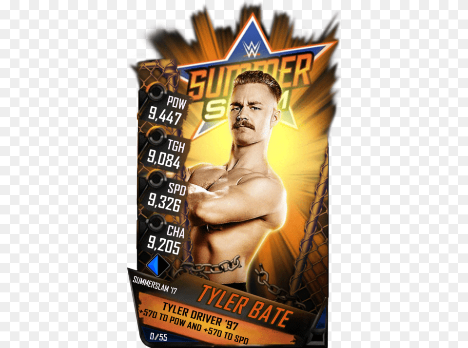 Supercard Tylerbate S3 15 Summerslam17 Wwe Supercard Alexa Bliss, Advertisement, Poster, Adult, Male Free Transparent Png