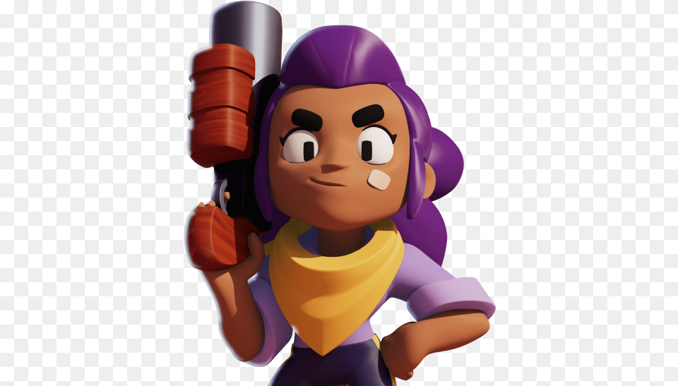 Supercell Make Brawl Stars Shelly, Tape, Face, Head, Person Png Image