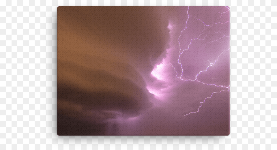 Supercell Wrapped In Lighting Canvas Lightning, Nature, Outdoors, Storm, Thunderstorm Free Png Download