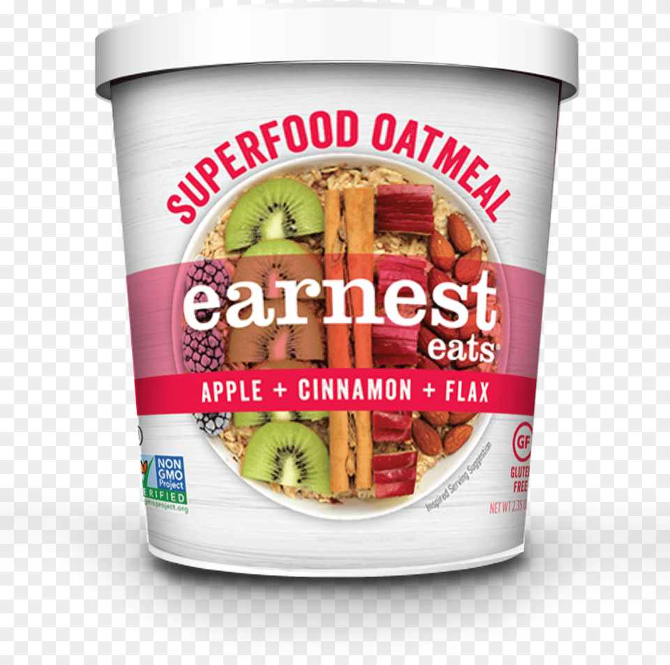 Superfood Vegan Oatmeal Cups Earnest Eats Superfood Oatmeal, Dessert, Food, Yogurt, Can Free Transparent Png