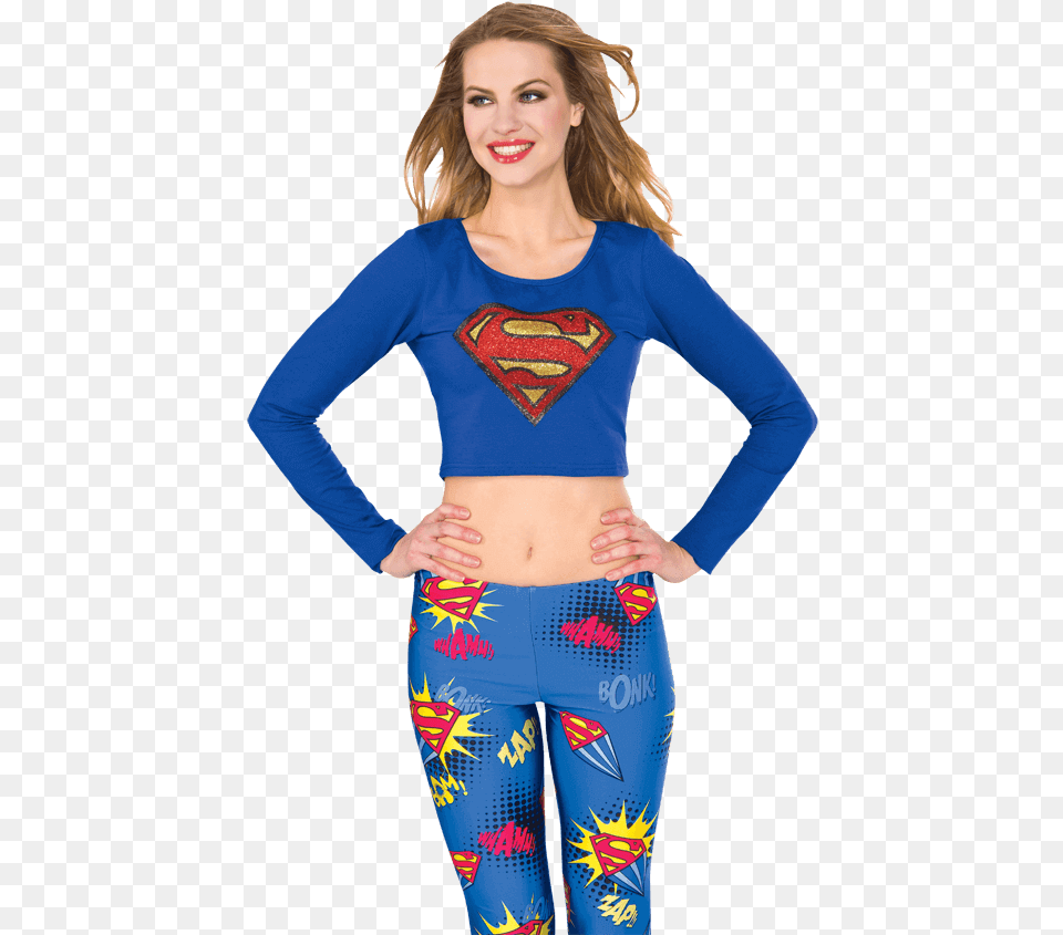 Supergirl, Spandex, Clothing, Sleeve, Long Sleeve Png