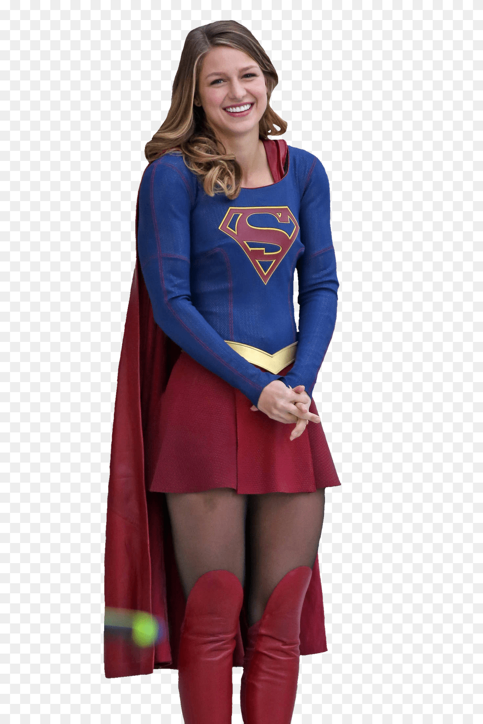 Supergirl, Long Sleeve, Cape, Clothing, Costume Free Png Download