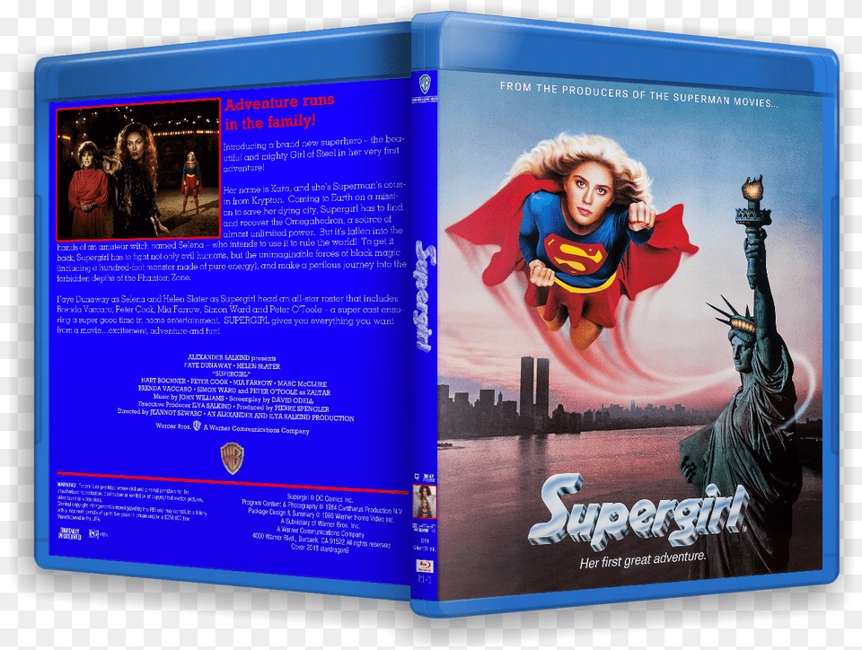 Supergirl 1984 Movie Poster, Adult, Person, Woman, Female Png Image