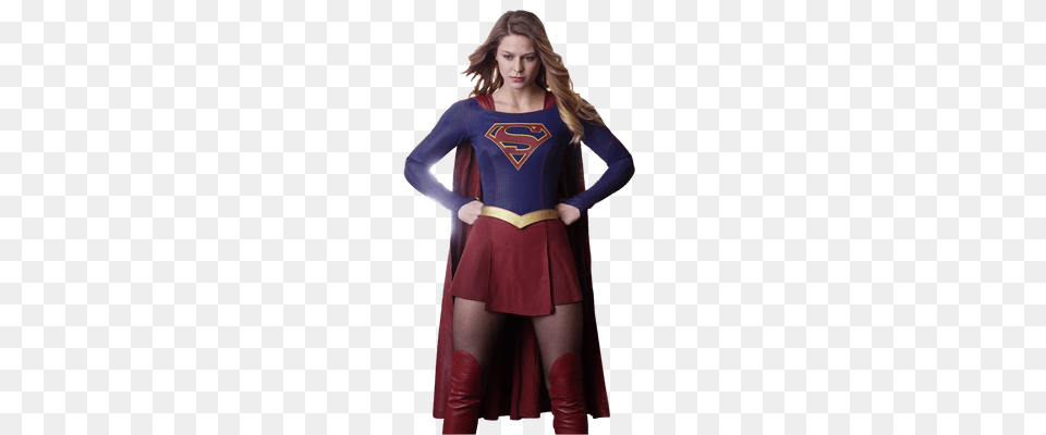 Supergirl, Long Sleeve, Cape, Clothing, Costume Png