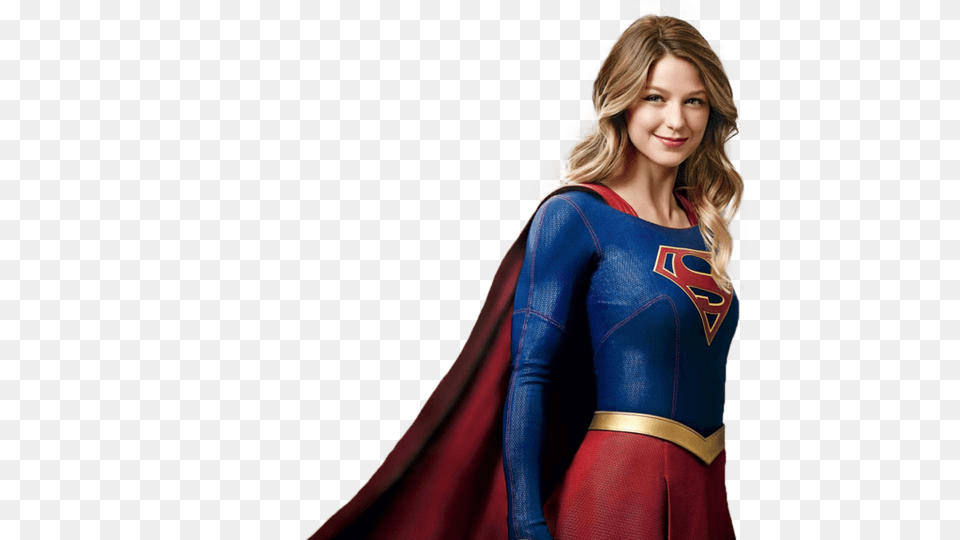 Supergirl, Long Sleeve, Cape, Clothing, Costume Free Png