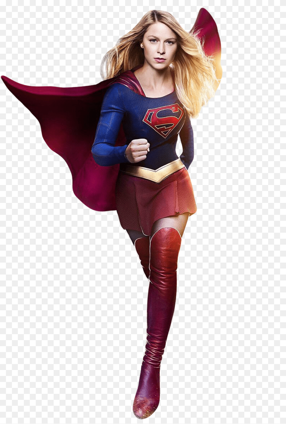 Supergirl, Cape, Clothing, Costume, Person Free Transparent Png