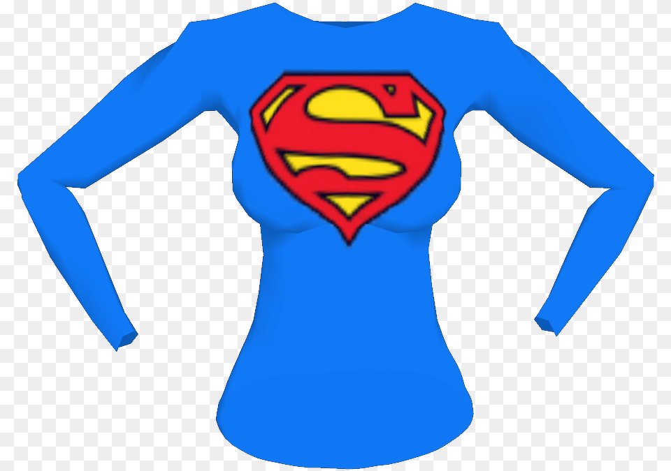 Supergirl Alpha Top2 Superman, Clothing, Long Sleeve, Sleeve, T-shirt Free Png Download
