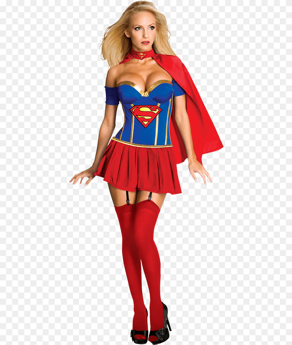 Supergirl By Elcesar18 Superhero Dress Up Adults, Clothing, Skirt, Costume, Person Png Image