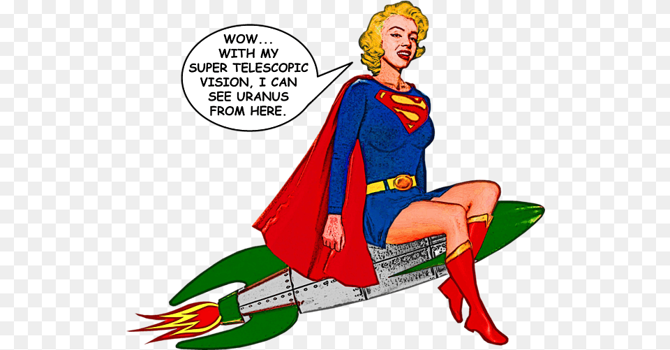 Supergirl Can See Uranus Shower Curtain Superman, Adult, Publication, Person, Female Png Image