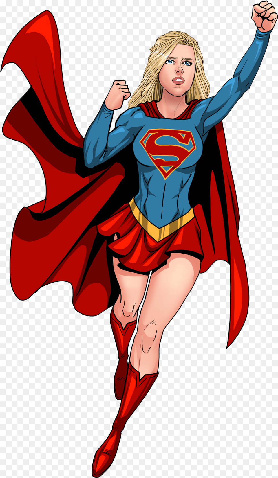 Supergirl Cartoon, Adult, Publication, Person, Female Png Image