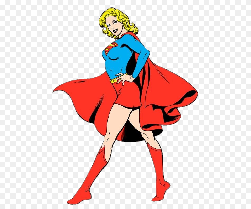 Supergirl Classic, Adult, Person, Female, Woman Free Png Download