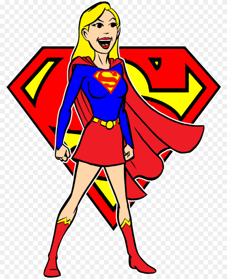 Supergirl Clip Art Height Cm Decal Sticker, Book, Cape, Clothing, Comics Free Transparent Png