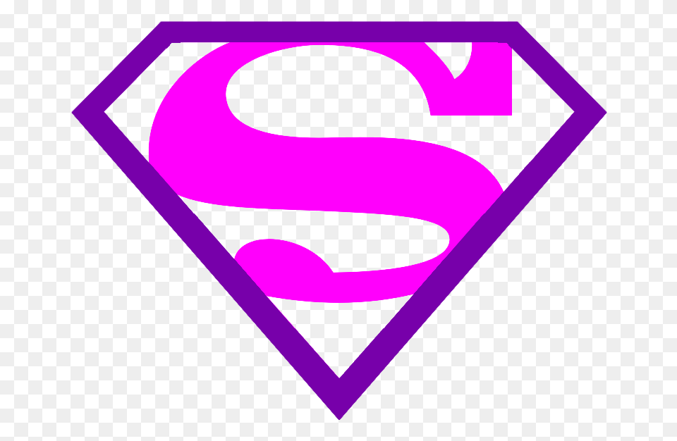 Supergirl Clipart Emblem Pink, Purple, Lighting, Art, Graphics Free Png