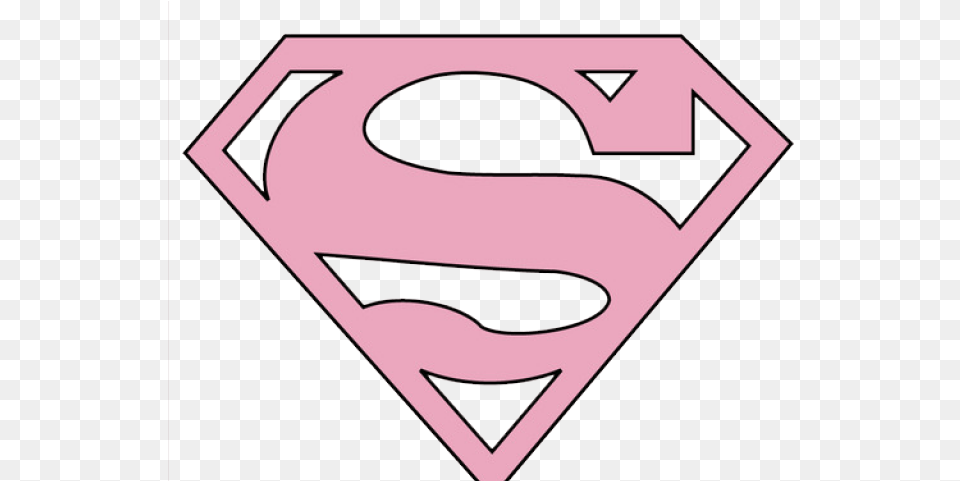 Supergirl Clipart Emblem Pink Superwoman Logo, Symbol, Disk Free Png Download