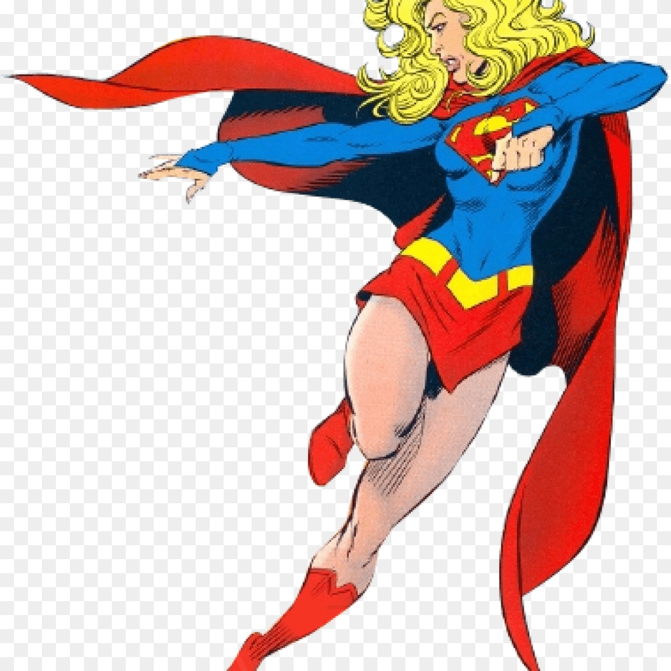 Supergirl Clipart Clipart Download, Book, Comics, Publication, Adult Free Transparent Png