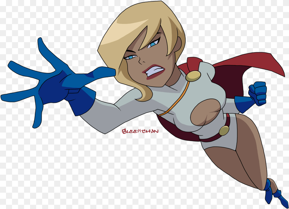 Supergirl Clipart Power Girl Dc Power Girl Cartoon, Baby, Person, Book, Comics Png Image