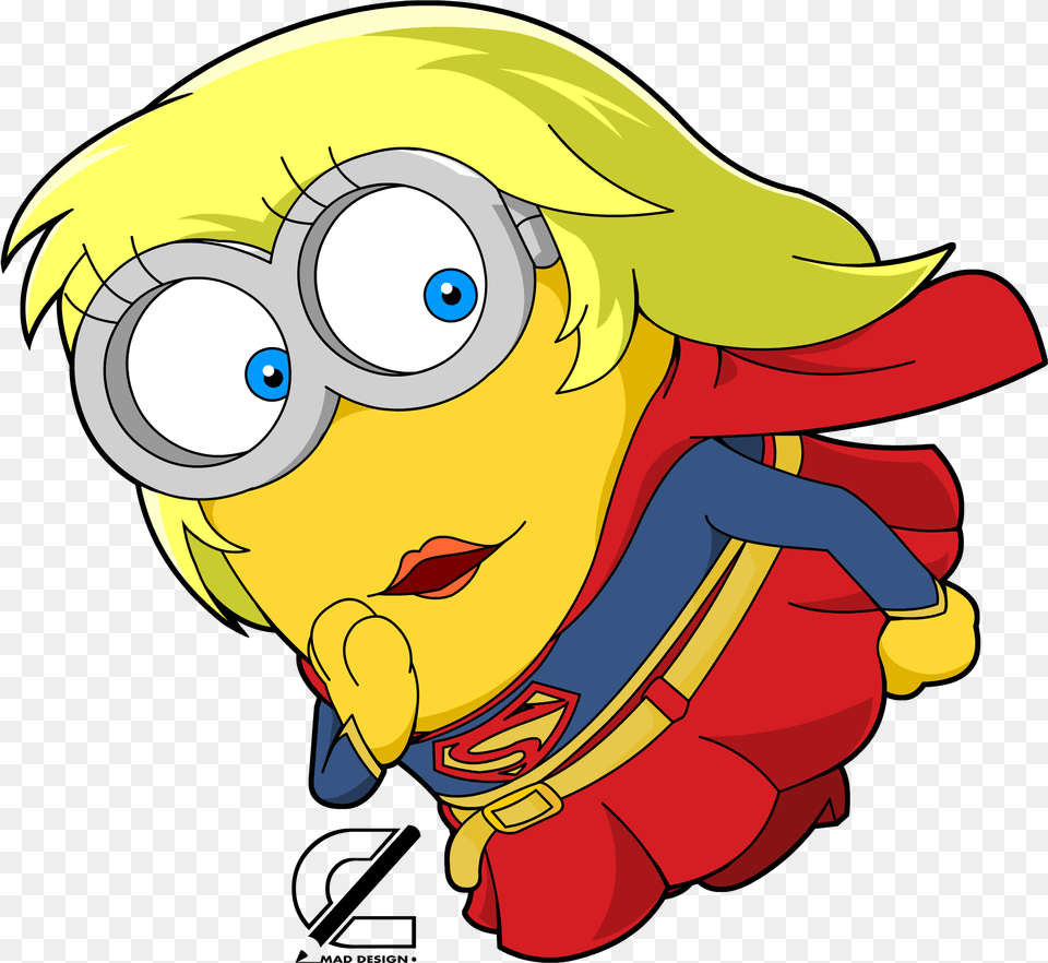 Supergirl Dc Minion Despicable Minion Supergirl, Book, Comics, Publication, Baby Png