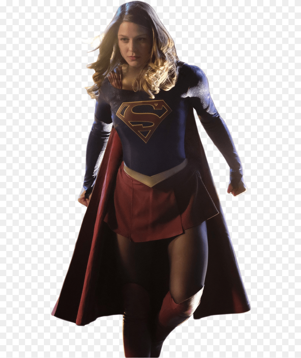 Supergirl Flying Transparent, Adult, Sleeve, Person, Long Sleeve Free Png Download